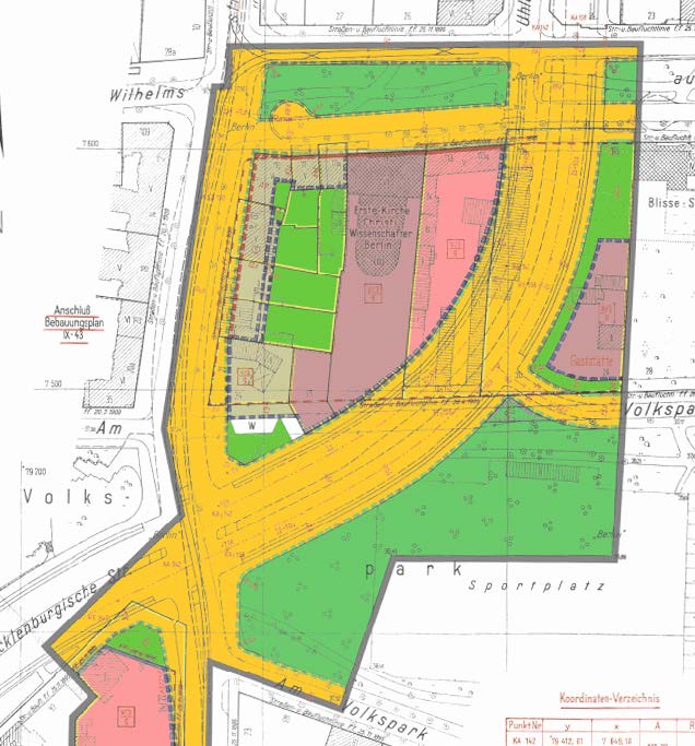 B-Plan für Straßendurhbruch