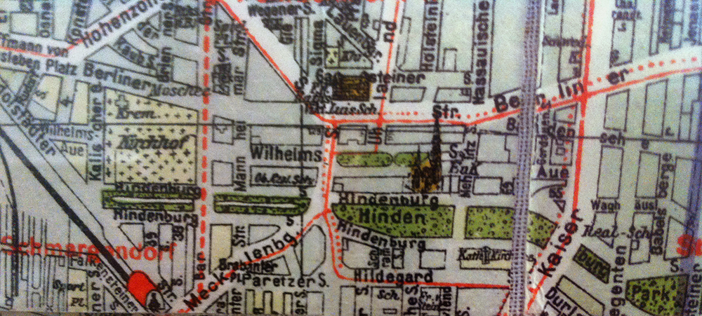 Stadtplan aus den 20ern